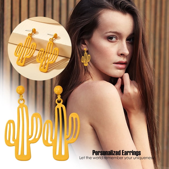 Pendientes en corazón Xihbxyly Almacén de liquidación cactus perlas diamantes