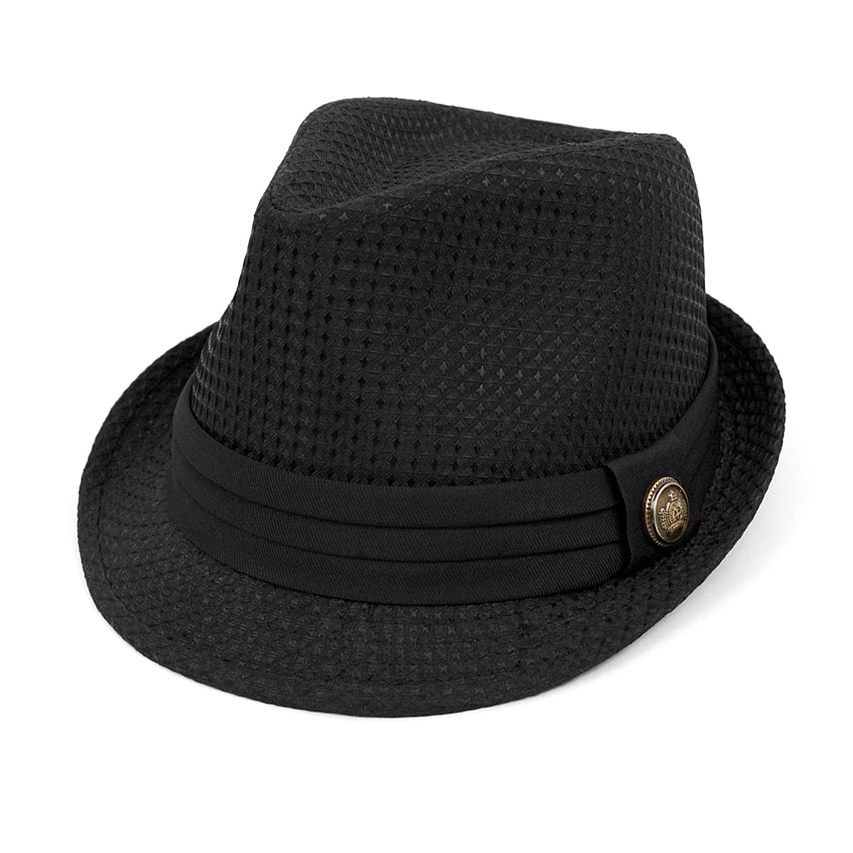 WESTEND Unisex Short Brim Fedora Hats for Men & Women + Panama Hats & Straw Hats