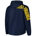 thumbnail image 3 of Men's Colosseum  Navy West Virginia Mountaineers Reloaded Anorak Half-Zip Jacket, 3 of 3
