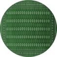 thumbnail image 1 of Ahgly Company Indoor Round Oriental Emerald Green Industrial Area Rugs, 3' Round, 1 of 4