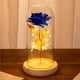 thumbnail image 5 of Toystoory Cúpula de rosas artificiales para boda, ceremonia de compromiso, banquete, flor de simulación con hojas, decoración para festivales Kits de decoración para fiestas Rosa azul cálida, 5 of 6