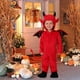 thumbnail image 4 of Hooded Bat Jumpsuit Halloween Devil Costume with Wing Halloween Bat Dress up Costume Accessories for Children Boy Girl Red X, 4 of 5