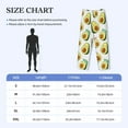 thumbnail image 4 of Balery Flowers Avocado print Men's Pajama Pants,Ultra Lightweight Pjs,Lounge Pant-Medium, 4 of 9