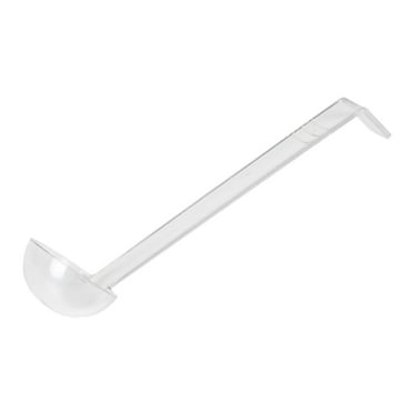 Excellante 8.5" 0.75 oz one piece polycarbonate ladle, clear color, comes in each