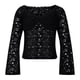 thumbnail image 5 of Tops básicos para mujer,Blusa de encaje de un solo hombro para mujer, blusa lisa de manga larga, camisa de poliéster, ropa informal de uso diario, sopatenor, 5 of 7