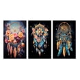 thumbnail image 2 of Designart "Intercepting Dreams with Dreamcatcher III" Dream Catcher Wall Art Set Of 3 - Gold Dream Catcher Gallery Set For Office Decor, 2 of 7
