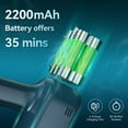 thumbnail image 3 of Wnkim Cordless Vacuum Cleaner, 6-in-1 Stick Vacuum with 2200 mAh Battery, Powerful Lightweight Vacuum Cleaner up to 35 Mins Runtime, for Home Hard Floor Carpet Pet Hair, M5, 3 of 12