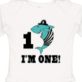 thumbnail image 4 of Inktastic First Birthday Shark 1 Year Old Pirate Boys Long Sleeve Baby Bodysuit, 4 of 5