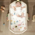 thumbnail image 4 of 29.5*27.5*9.8'' Foldable Bathtub, Portable Shower Basin, Bathroom Pool Water Toy for Younger Son Daughter , Pet Cat Dog Wash Shower Basin Easy to Install, 4 of 9