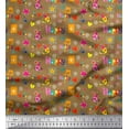 thumbnail image 1 of Soimoi Poly Georgette Fabric Birthday Theme Party Print Sewing Fabric Yard 42 Inch Wide, 1 of 5