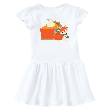 

Inktastic Thanksgiving Fox Pumpkin Pie Gift Baby Girl Dress