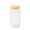 Yellow, variant on Colorful Reusable Plastic Mason Jar Cups with Lids and Straws Shatter Resistant Clear Drinking Tumblers for Office Outdoor Picnic Party Iced Coffee Juice Smoothie Beverages