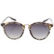 thumbnail image 2 of Gafas de sol redondas vintage estilo exterior con protección UV400, montura amarilla con diseño de tortuga y lentes grises, 2 of 4