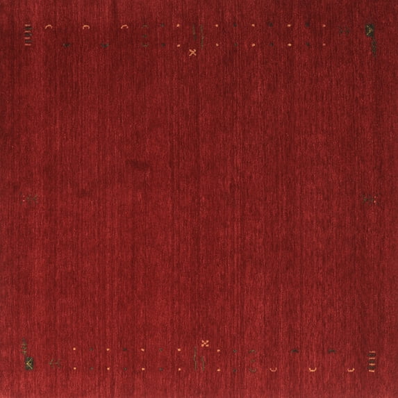 Ahgly Company Indoor Square Abstract Brown Contemporary Area Rugs, 8' Square