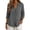 Dark Gray, variant on Lightweight Soft Casual Shirts for Women 3/4 Sleeve V Neck Linen Casual Loose Long Sleeve Solid Lapel Long Blouses Tops with Pockets Green,M