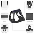 thumbnail image 3 of Naloa Copper-Gold Gloss Outline Navy Dark Blue Pet Harness Vest with Traction Rope, Adjustable No-Choke Dog Vest for Outdoor, Walking - Medium, 3 of 4