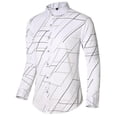 thumbnail image 4 of Camisas de Tamaño Más, Suelta Casual de Manga Larga con Botón de Manga Larga Hecha de Algodón Suave Transpirable para el Uso Diario de Primavera Y Al Aire Libre, Moda de Tamaño Más, 4 of 5