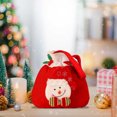 thumbnail image 6 of SDJMa Christmas Gift Bags with Drawstring, 8"x9" Cute 3D Snowman Xmas Tote Bags with Handle, Reusable Christmas Wrapping Bags Goodie Bags Treat Bags for Kids Girls Boys Sack Storage Bag Party Favor, 6 of 8