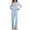 Blue, variant on Summer Lounge Outfits for Women 2 Piece Bowknots Short Sleeve V Neck Shirt and Long Pants Soft Pjs Sets (XL, Pink)