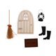 thumbnail image 1 of Juego de Mini casa de muñecas de Navidad, decoración navideña, Mini juego de accesorios de puerta de gnomo, adorno de Navidad, juguete de decoración, 6 uds., 1 of 8
