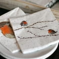 thumbnail image 2 of Robin Bird Napkins, 2 Packs of 20, Brown and White, 3 Ply Paper, Luncheon Size, 6.75 Inches, 2 of 6