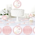 thumbnail image 4 of Big Dot of Happiness One Silly Goose Pink Large Confetti, Girl 1st Birthday Party Table Decorations, Giant Confetti Centerpiece - 27 Count Circles, 4 of 7