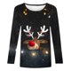 thumbnail image 4 of Neewe Womens Crewneck Long Sleeve Tops MXsual Dots Fall Christmas 2025 Tshirts Shirts, 4 of 5