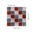 thumbnail image 2 of Pelar y Pegar Azulejos Unique Bargains Protección contra salpicaduras 25 Hojas 3.94'x3.94' Impermeable Mosaico Azulejo Pegatinas autoadhesivo Decorativo para Cocina baño rojo+azul, 2 of 7