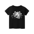 thumbnail image 5 of 2024 Nueva camiseta de moda para niños, ropa para niños de manga corta en blanco y negro, camiseta con estampado de roca para niños y niñas, 5 of 5