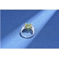 thumbnail image 6 of 8ct Zircon Eternity Wedding Rings for Women Cushion Cut 10*10mm Zircon Women Engagement Rings S925 Sterling Silver Rings for Women Stylish Hypoallergenic Personalized Promise Rings, 6 of 9