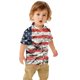 thumbnail image 2 of Gibobby Blusas Elegantes Para Niños Camiseta de manga corta con estampado del 4 de julio para niños pequeños y niñas(Beige, 3-4 Años), 2 of 4
