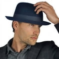 thumbnail image 6 of Stetson Saxon Fur Felt Fedora-Midnight-7, 6 of 7