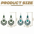 thumbnail image 2 of DESIGNICE 2 Pairs Statement Earrings for Women,Metal Plated Hollowed-Out Ethnic Style Boho Earrings for Women,Drop Earrings Wife Girlfriend Fashion Jewelry Accessories Gift,Style5, 2 of 7