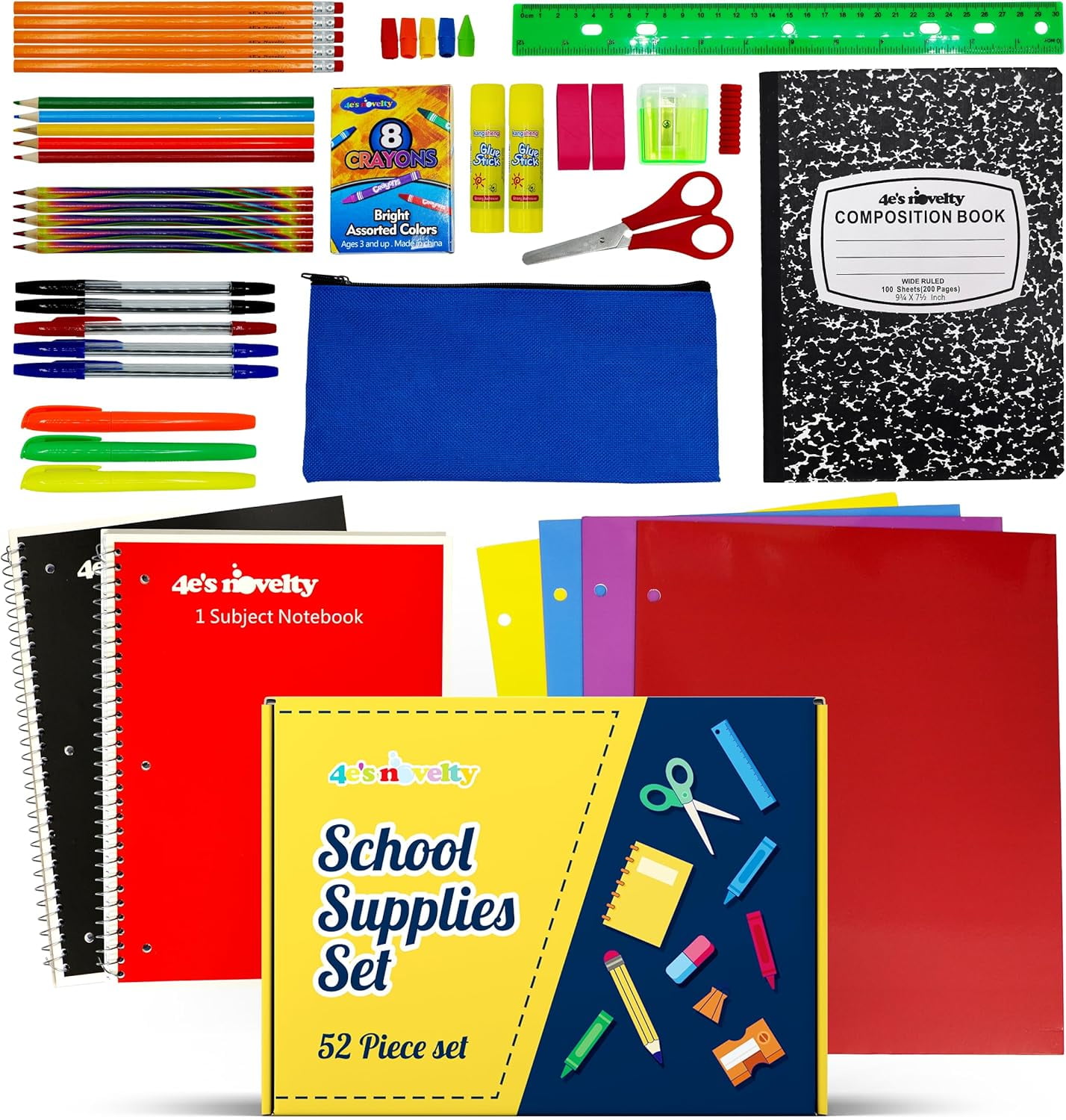 School Supply Boxes, Elementary School Essentials Bundle, 91