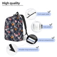 thumbnail image 3 of Disketp Hawaiian Style print Canvas Backpack Lightweight Travel Daypack Student Rucksack Laptop Backpack-Medium, 3 of 5