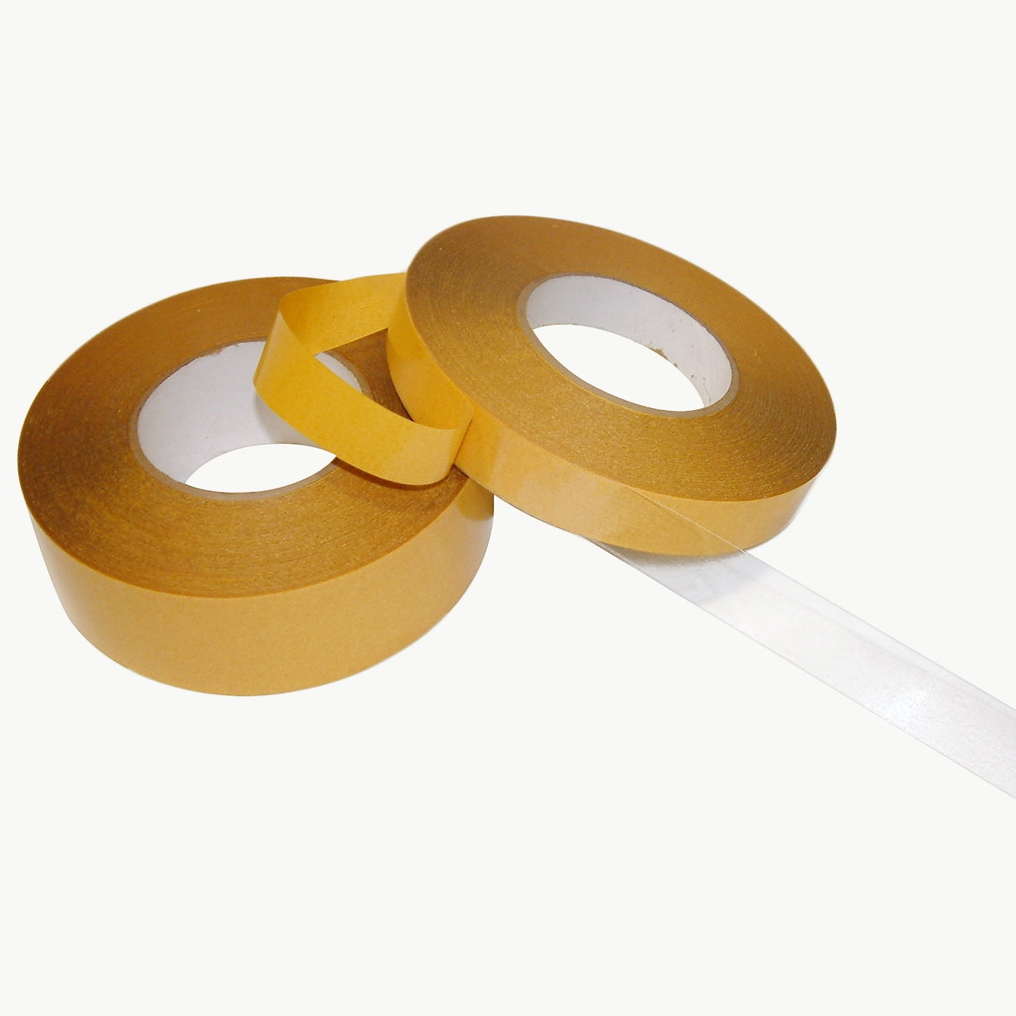 JVCC DC-PPF22 Double-Sided Polypropylene Film Tape: 1 in x 55 yds. (Clear)