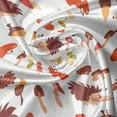 thumbnail image 5 of Ambesonne Mushroom Valance Pack of 2, Autumn Hedgehog Acorns, 42"X18", Multicolor, 5 of 5