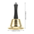 thumbnail image 3 of Weiweiguan 1Pc Christmas Metal Hand Bell Portable Durable Handbell Hand Percussion Bell, 3 of 6