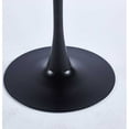 thumbnail image 6 of Tcbosik Dining Table, 42" Square Kitchen Table with Metal Pedestal for 4-6 Person, Leisure Table for Small Space, Matte Black, 6 of 6