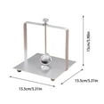 thumbnail image 3 of Wrought Iron Crystal Ball Decorative Tissue Box Holder Stand for Home Office Bedroom Living Room Hotel Countertop, 3 of 6