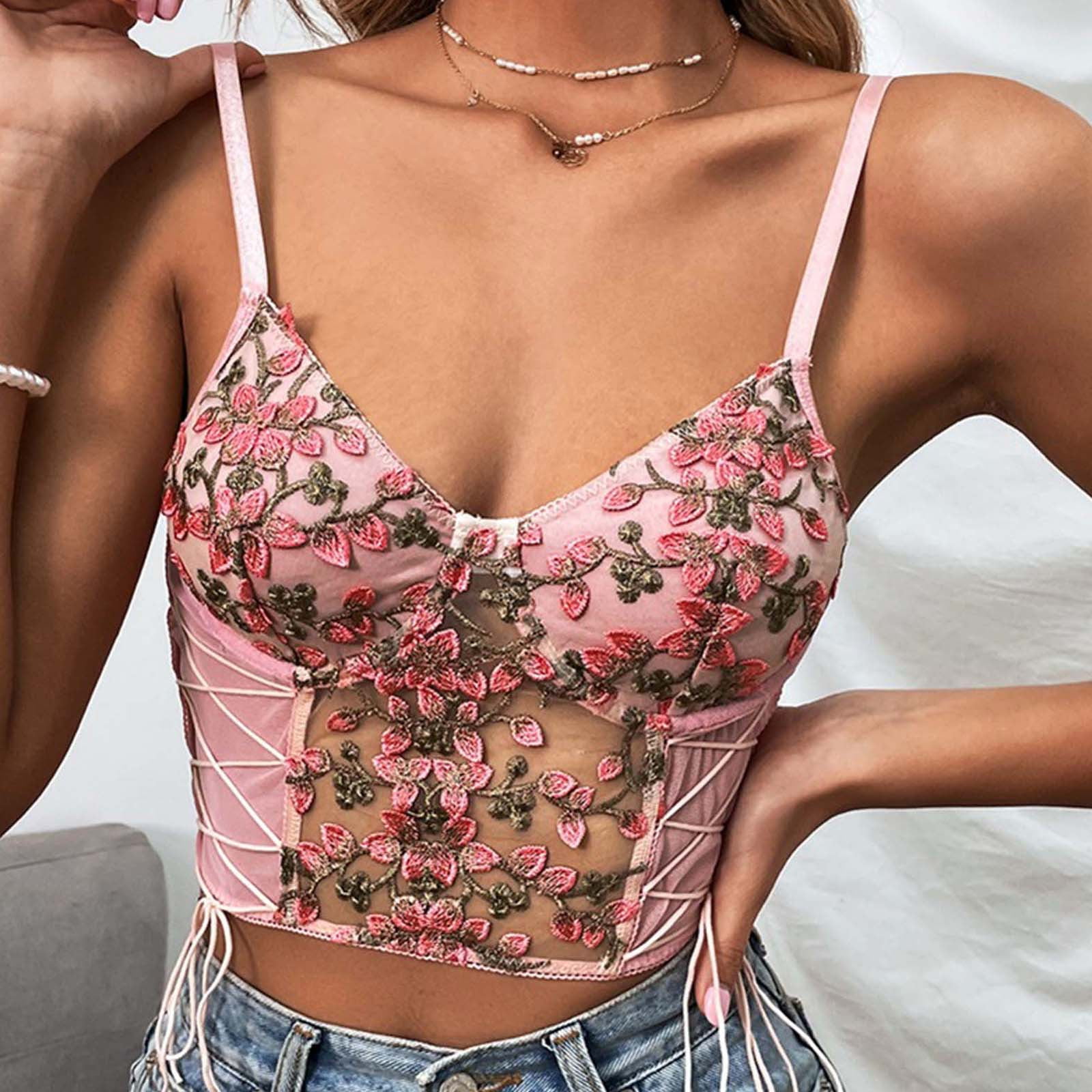Olyvenn Women's Summer Crop Sexy Tight Tops Camisole Slim Fit