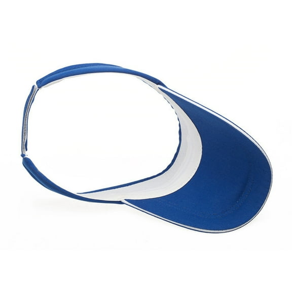 Raindrops Curved Brim Sun Visor For Women Blue Cotton 1Pack Protect From Sunburn During Exercises