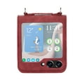 thumbnail image 6 of Dteck Crossbody Lanyard Case for Samsung Galaxy Z Flip 5 5G, Galaxy Z Flip 5 Wallet Case with Card Holder, Shockproof Premium PU Leather Wrist Strap Flip Protective Phone Case Cover, Red, 6 of 10
