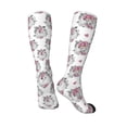 thumbnail image 4 of Fotbe Cartoon Poodle Dog print Women's Men's Novelty Crew Socks Cotton Socks Knee High Socks for Walking,Running,Nurses,Pregnancy, 4 of 9