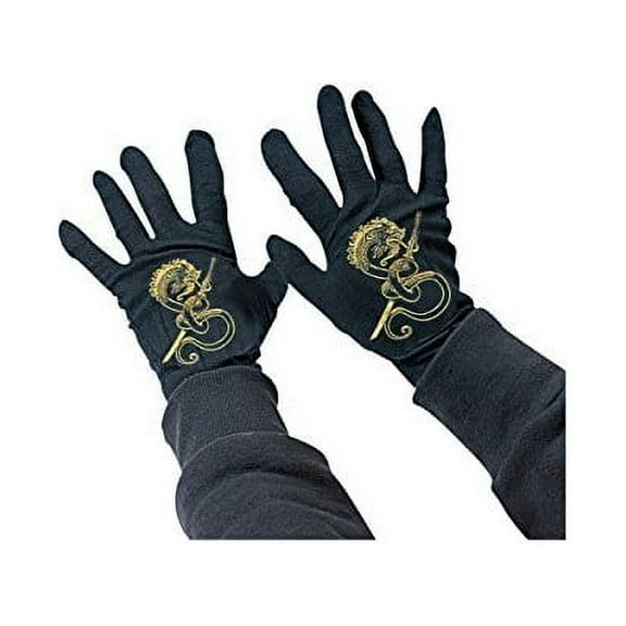 Rubies Child's Black Ninja Gloves [Standard]