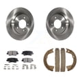 thumbnail image 1 of Transit Auto Rear Disc Rotors Ceramic Pads and Parking Brake Shoes Kit for Car Kia Optima with Electric K8T-105675, 1 of 11