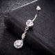 thumbnail image 2 of Chic simple elegante perla diamante circón ombligo anillo Likrtyny Para estrenar, 2 of 4