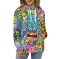 thumbnail image 5 of My Singing Monsters Mens Womens Novelty Hoodie 3D Print Pullover Hooded Long Sleeve Sweatshirts Tops Blouse with Pocket, 5 of 8