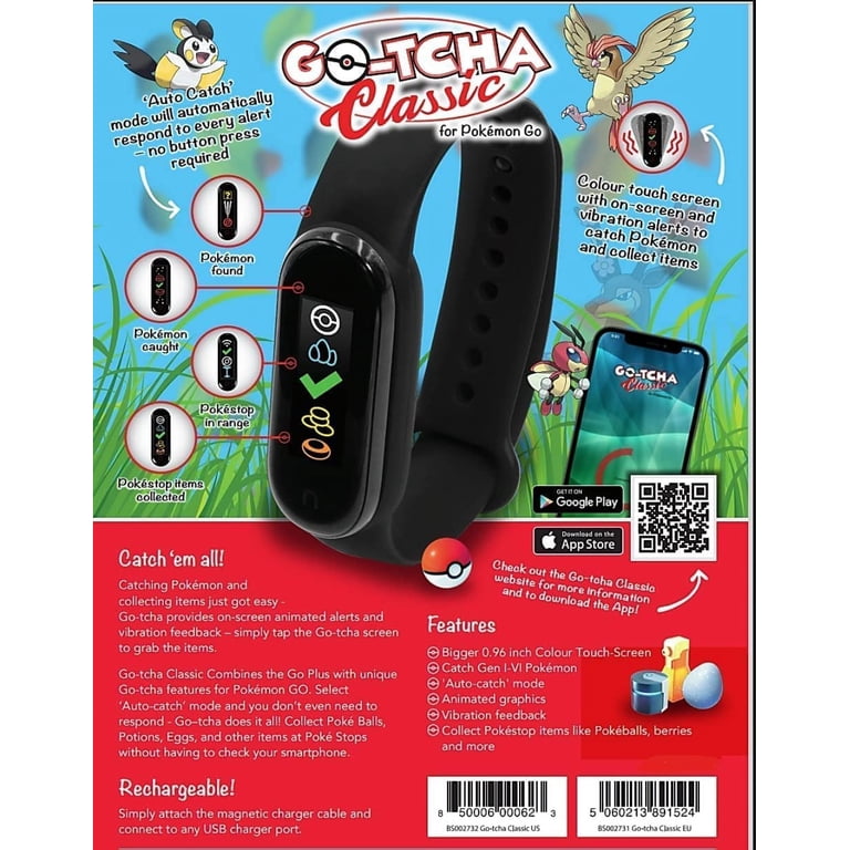 Datel, Pokemon GO-TCHA Classic Wristband, 0.96 inch, Black