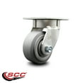 thumbnail image 2 of 4 Inch Kingpinless Thermoplastic Rubber Wheel Swivel Top Plate Caster SCC, 2 of 2